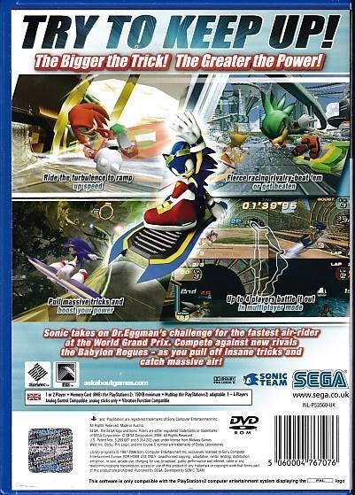 Sonic Riders - PS2 (B Grade) (Genbrug)